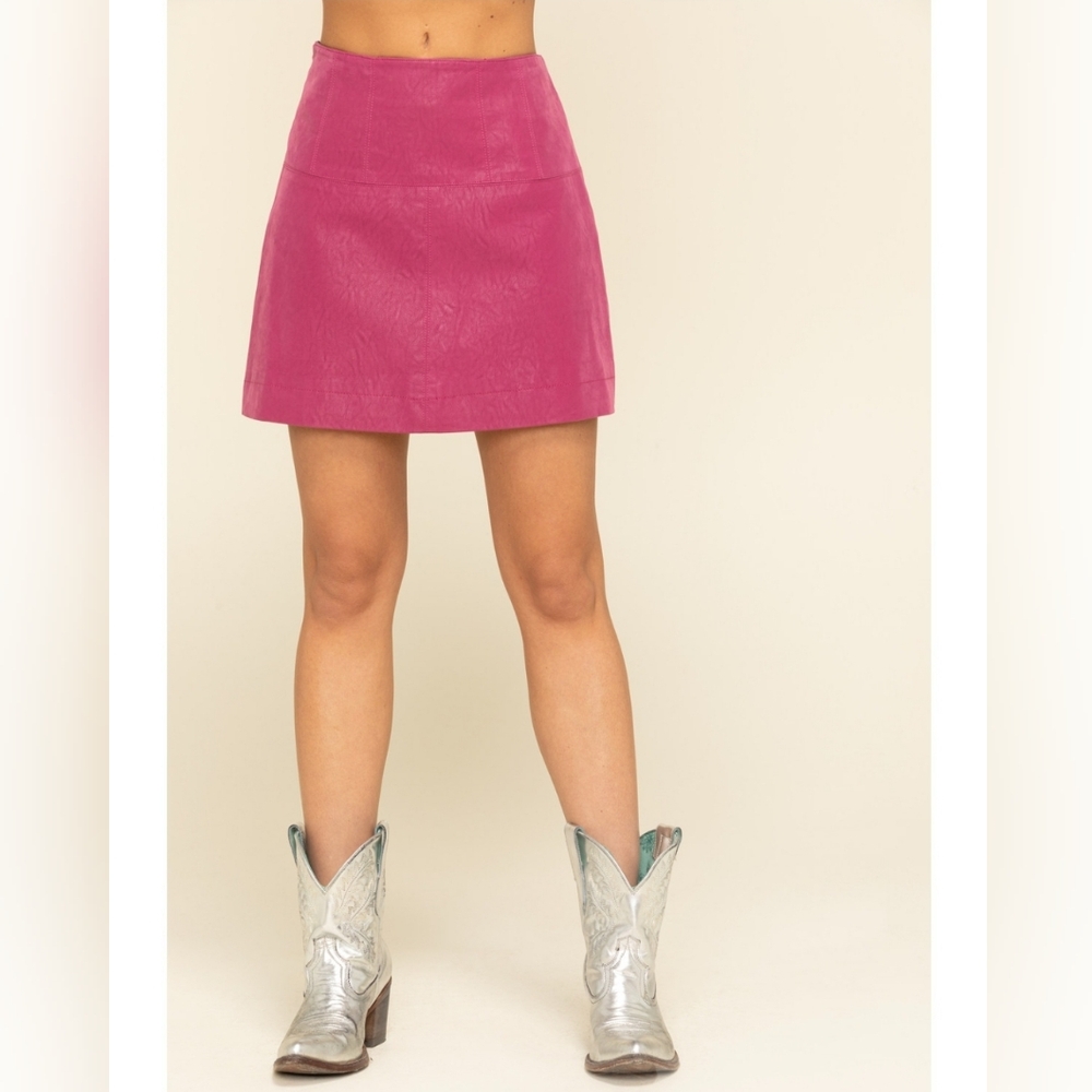 Free People Suede Skirt